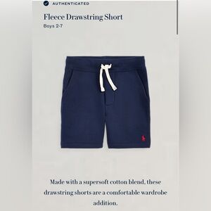 Polo Ralph Lauren boys Blue Fleece drawstring shorts 4T